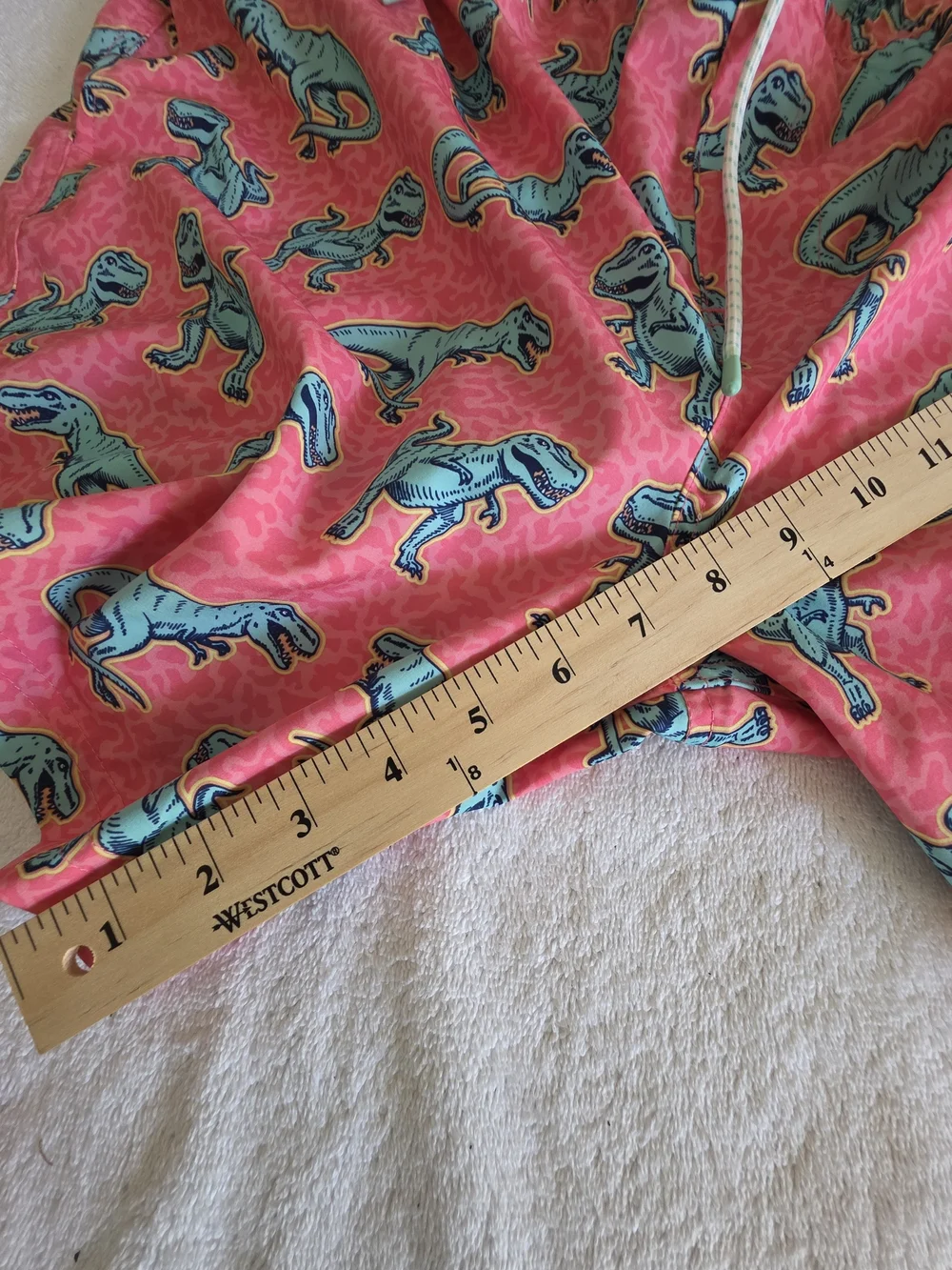 Member's Mark Men's Swim Trunks Size XL Pink Dinosaur Print NWT